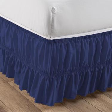 Imagem de Saia Para Cama Box Casal, Queen E King Size - Duplo Elástico Reforçado
