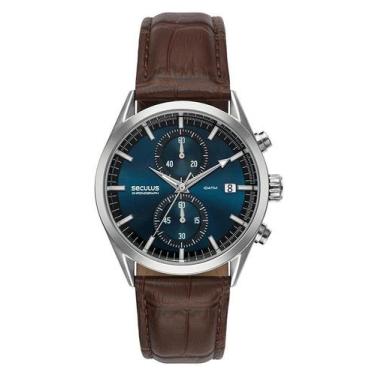 Imagem de Relógio Seculus Masculino Cronógrafo Couro 77307G0Svnc1
