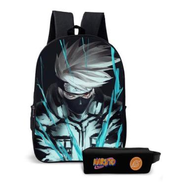 Imagem de Kit Mochila Escolar Com Estojo Infantil Naruto Volta Às Aula - Thuco G