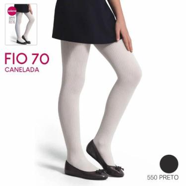 Imagem de Meia-Calça Infantil Fio 70 Selene 9500-002 Canelada, M