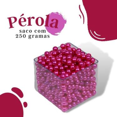 Imagem de Pérola Rosa Choque 10Mm Pacote Com 250 Gramas - Nybc