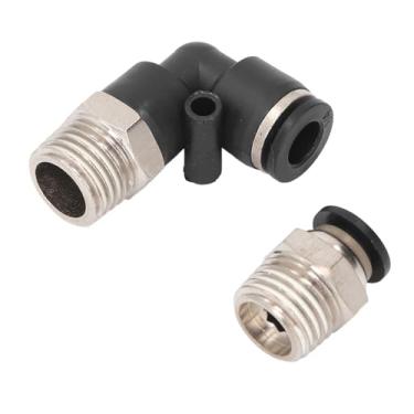 Imagem de Kit de Encaixe Pneumático de 30 Unidades Com Rosca NPT de 1/4 de Polegada, Tubo de 3/8 de Polegada OD de Conexão Rápida de Linha de Ar para Tubo de PVC PU PA PE, Conjunto de