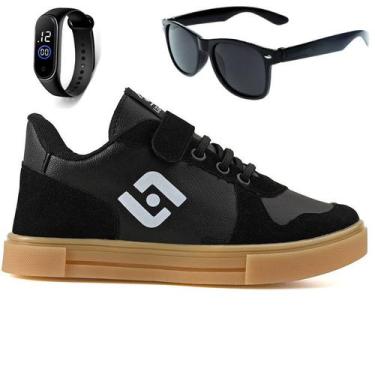 Imagem de Tenis Infantil Casual Sapatenis Meninos Street Calce Facil+ Oculos + R