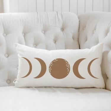 Imagem de Almofada western Retangular Estampada 30x50cm Lua Marrom - FASTLAR