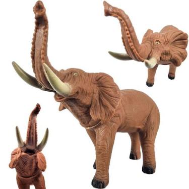 Imagem de Brinquedo Elefante Infantil Miniatura 26 Cm Animais Safari- Bee Toys