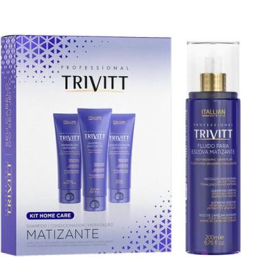 Imagem de Kit Trivit Matizante 4pçs: Fluido Escova + Kit H.C. Matizante - Italli