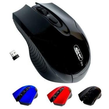 Imagem de Mouse Sem Fio Optico Knup 2.4 Ghz Gamer USB Wireless 1600 dpi, Preto