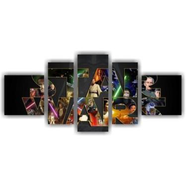 Imagem de Painel De Quadro Mosaico 5 Partes Para Sala,quarto Star Wars - Paradec