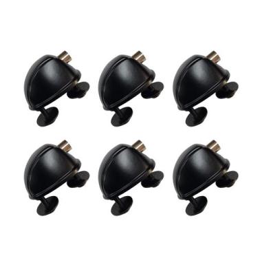 Imagem de Kit 6 Canoa Caixa Tom Surdo Bumbo Bateria Preta 19.05 Spanking 