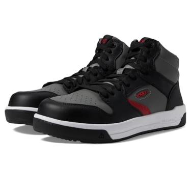 Imagem de KEEN Utility Men's Overton Mid Height Composite Toe Lightweight Durable Work Sneakers, Steel Grey/Black, 14