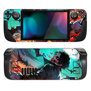 Imagem de PlayVital Conjunto completo de decalque de película protetora para LCD Steam Deck, adesivos personalizados capa de vinil para Steam Deck OLED - Bats Zombie