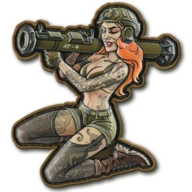 Imagem de M-Tac Patch de moral Tactical Girl - Patch militar tático de PVC com suporte de gancho - Adesivos de aparência real para colete, mochilas, chapéus (№9 PVC SKANDINAVIK)
