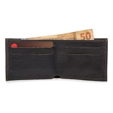 Imagem de Carteira Classic Slim  Em Couro Don Matuto Original, Marrom, Escuro