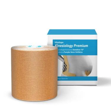 Imagem de Kinesio Tape Fita Lombar Coluna Coxa Lombar Braço Anti Lesões Rolo 5 m
