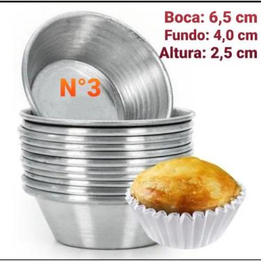 Imagem de 50 Formas Para  Empada E Salgados N3 Envio Imediato Alumínio - Farnese