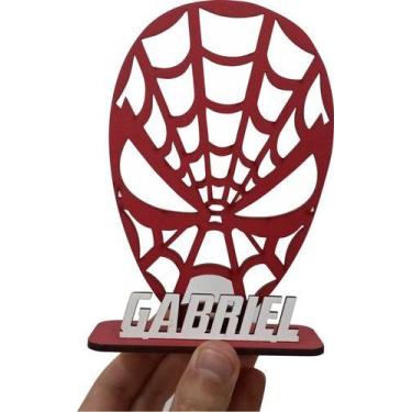 Imagem de 15 Centros De Mesa Homem Aranha, Spider Man Vazado 14cm - Ecolaser