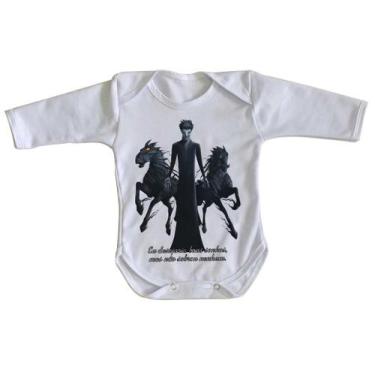 Imagem de body nenê criança roupa bebê manga longa A Origem dos Guardiões Breu -