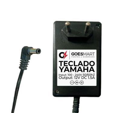 Imagem de Fonte Carregador Teclado Yamaha 12v 1,5a Psr-170 - GOESMART