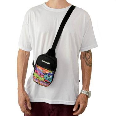 Imagem de Shoulder Bag Mini Bolsa Lateral Pega a Visão Grafite, Único, Preto