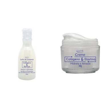 Imagem de Leite de Limpeza e Creme Colágeno e Elastina Antiage - Lucy's