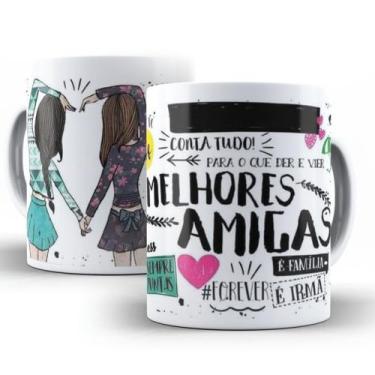 Imagem de Caneca De Porcelana Personalizada Melhores Amigas - Ng Decor Canecas