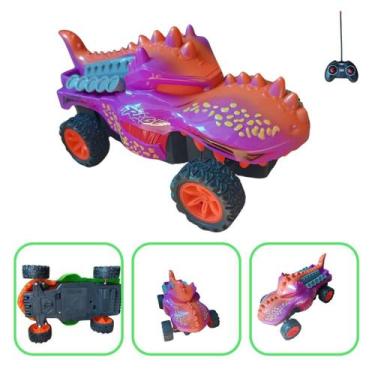 Imagem de Carrinho Controle Remoto Dinossauro Grande Jurassic Turbo - Top Kids, 