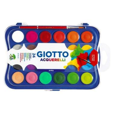 Imagem de Aquarela em Pastilha Giotto Intense Colors com 24 Cores
