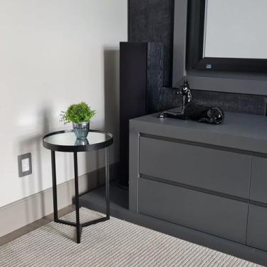 Imagem de Mesa Lateral com Espelho - Mesinha de Apoio 50x35 cm + Cores - BELI HO