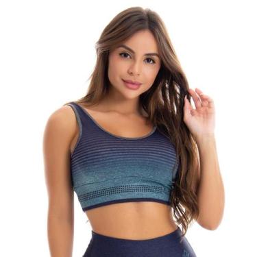 Imagem de Top Cropped Fitness Academia Sublimada Estampada - T0574 - Tarelles, E