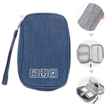 Imagem de Bolsa Necessaire  Impermeável Organizador Armazenamento de Cabos Dado 