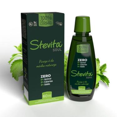Imagem de Adoçante Líquido Stevita SOUL VEGAN STEVIA 60ml - Steviafarma