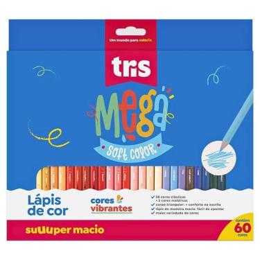 Imagem de Lápis De Cor Mega Soft Color 60 Unidades Tris