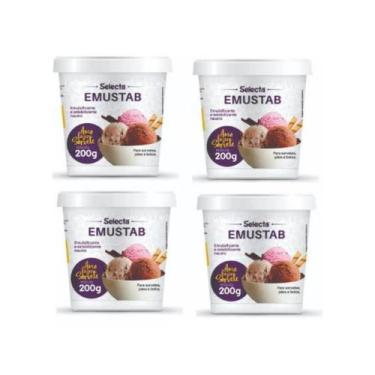 Imagem de Kit Com 4 Unidades De Emulsificante Emustab Selecta Mix - 200 Grs