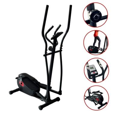 Imagem de Elíptico Magnético Semi Profissional Caminhada Inércia 3 kg 8 Cargas com Monitor Importway Iwf002