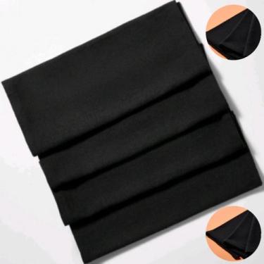 Imagem de Pano De Prato Bainha Preto Pé de galinha Atacado Kit Com 7 Peças - MC 