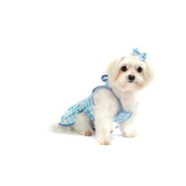Imagem de Vestido Índigo Blue para Cachorro e Gato Pet - Bichinho Chic, Azul, 7