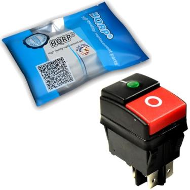 Imagem de HQRP Interruptor liga/desliga compatível com Husky, Greenworks, Home Depot, Craftsman, Power Washer, Simpson, Black Max, Briggs & Stratton Lavadora de pressão KEDU HY52, FAIP H120