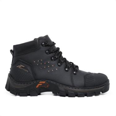 Imagem de Bota Masculina Bico Pvc Coturno Trabalho Botina Segurança - Frontinni,