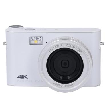 Imagem de Câmera Digital 4K, Câmera Vlog Com Foco Automático de 64 MP para YouTube, Câmera Aponte e Dispare Com Zoom 18X, Câmera Campact Selfie para Iniciantes (VBESTLIFEvpa2be8shn-12)