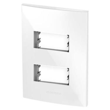 Imagem de Placa 2 Módulos + Suporte 4X2 - Alumbra Inova Pro - 85001