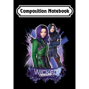 Imagem de Composition Notebook: Disneeyy Descendantss 3 Mal and Evie Wicked Friends, Journal 6 x 9, 100 Page Blank Lined Paperback Journal/Notebook