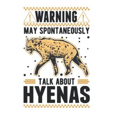 Imagem de Hyäne Notizbuch: May spontaneously talk about Hyenas Hyäne / 6x9 Zoll / 120 karierte Seiten