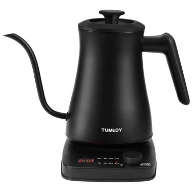 Imagem de Chaleira Elétrica 1.8L com Controle de Temperatura, 1500W, 110v, TUMIDY, Preto