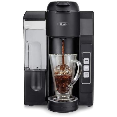 Imagem de Cafeteira Elétrica Expresso Manual 1.2L com Bandeja de Gotejamento Ajustável, 110v, BELLA 17244, Preto