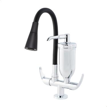 Imagem de SOFTINOX Torneira Filtro Gourmet Flexível Cozinha Bancada Cone Preto