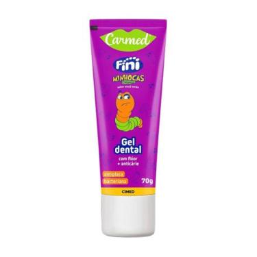 Imagem de Gel Dental Carmed Fini Minhocas 70g Pasta De Dente Fini Fluor - CIMED