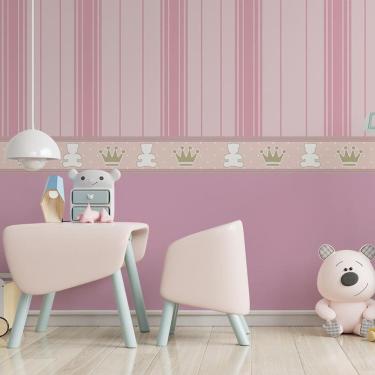 Imagem de Kit 7 Rolos Papel De Parede Adesivo Baby Ancora Azul 3,0M