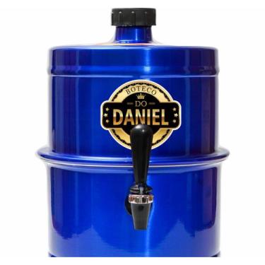 Imagem de Chopeira Portatil A Gelo Azul Personalizada 5.1lt Boteco com o Seu Nom