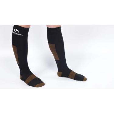 Imagem de Meia de Compressão Cano Longo e Alto para Homens e Mulheres (PAR) - Co