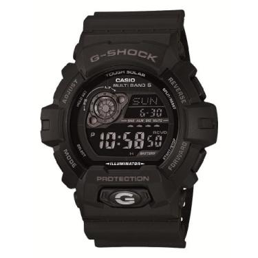Imagem de Casio Relógio masculino G-Shock GW-8900A-1 Tough Solar Atomic, Preto, GW-8900A-1